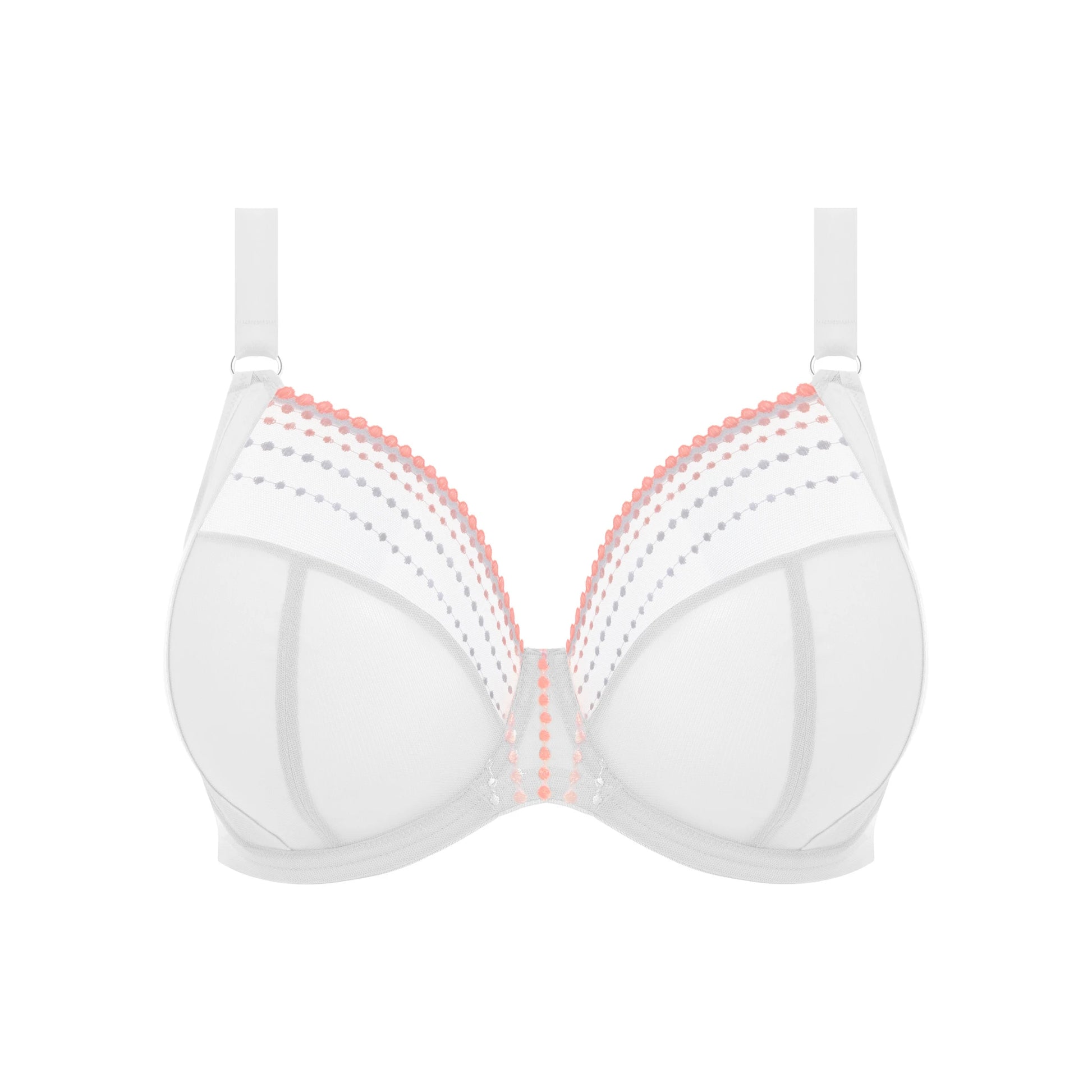 Elomi Matilda Plunge Bra in White - Cut Out