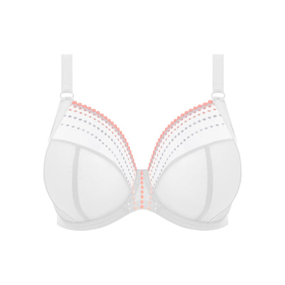 Elomi Matilda Plunge Bra in White - Cut Out