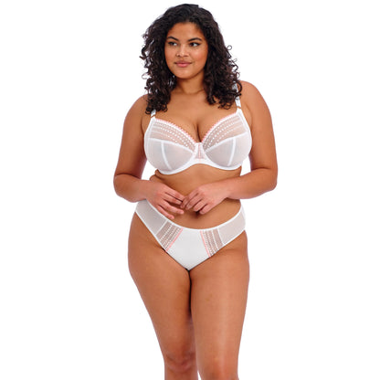 Elomi Matilda Plunge Bra in White - Front View