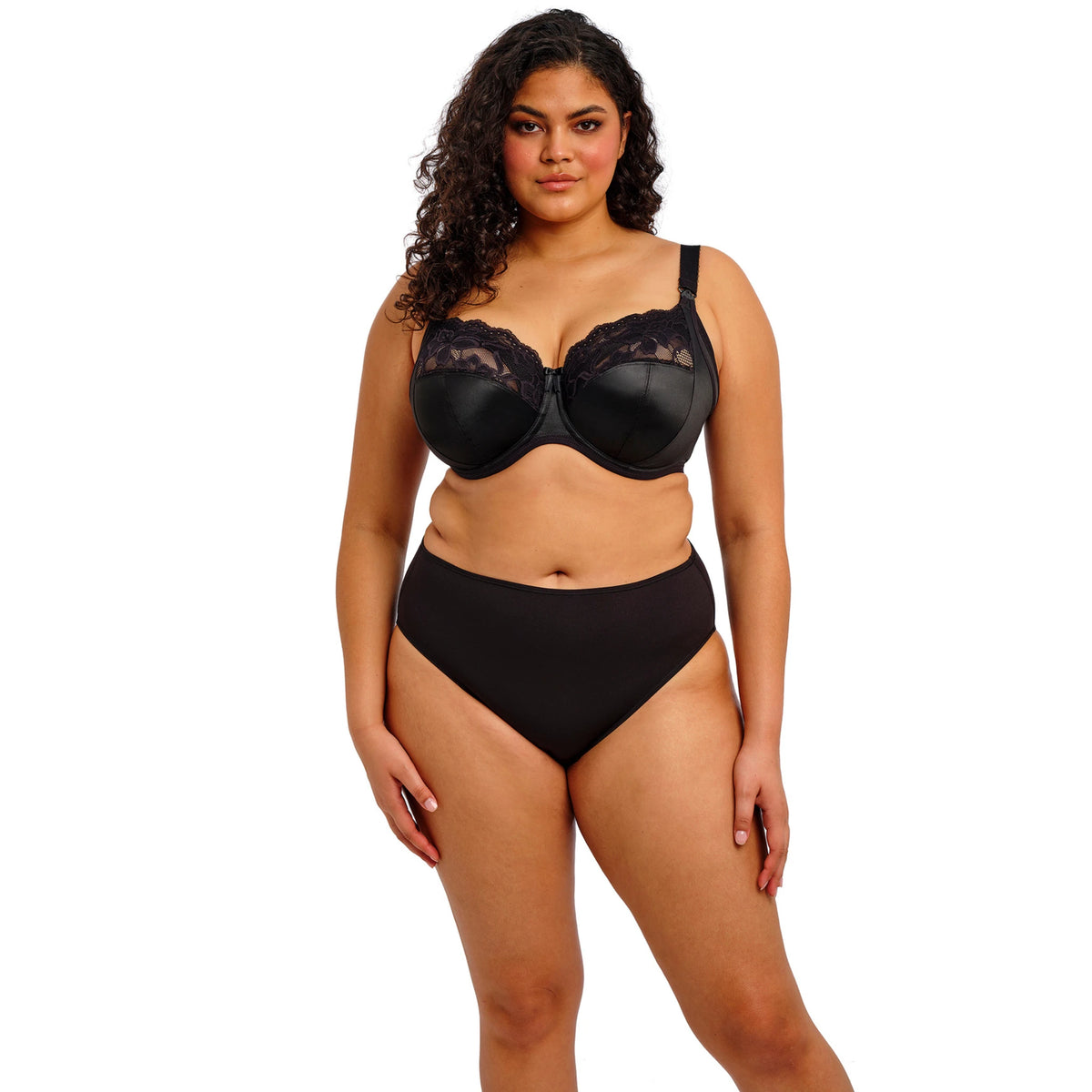 Molly Nursing Bra in Black - Front View
