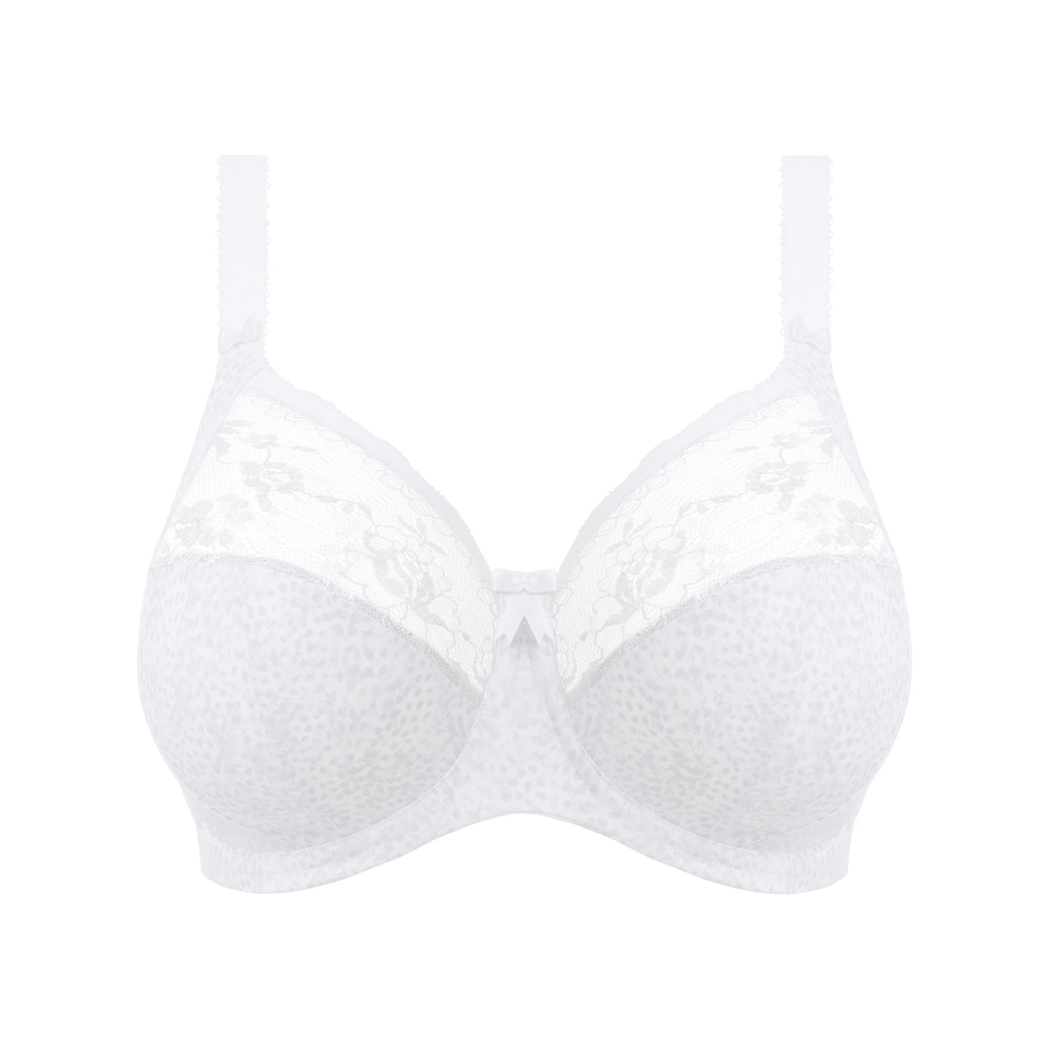 Elomi Morgan Stretch Banded Bra in White - Cut Out