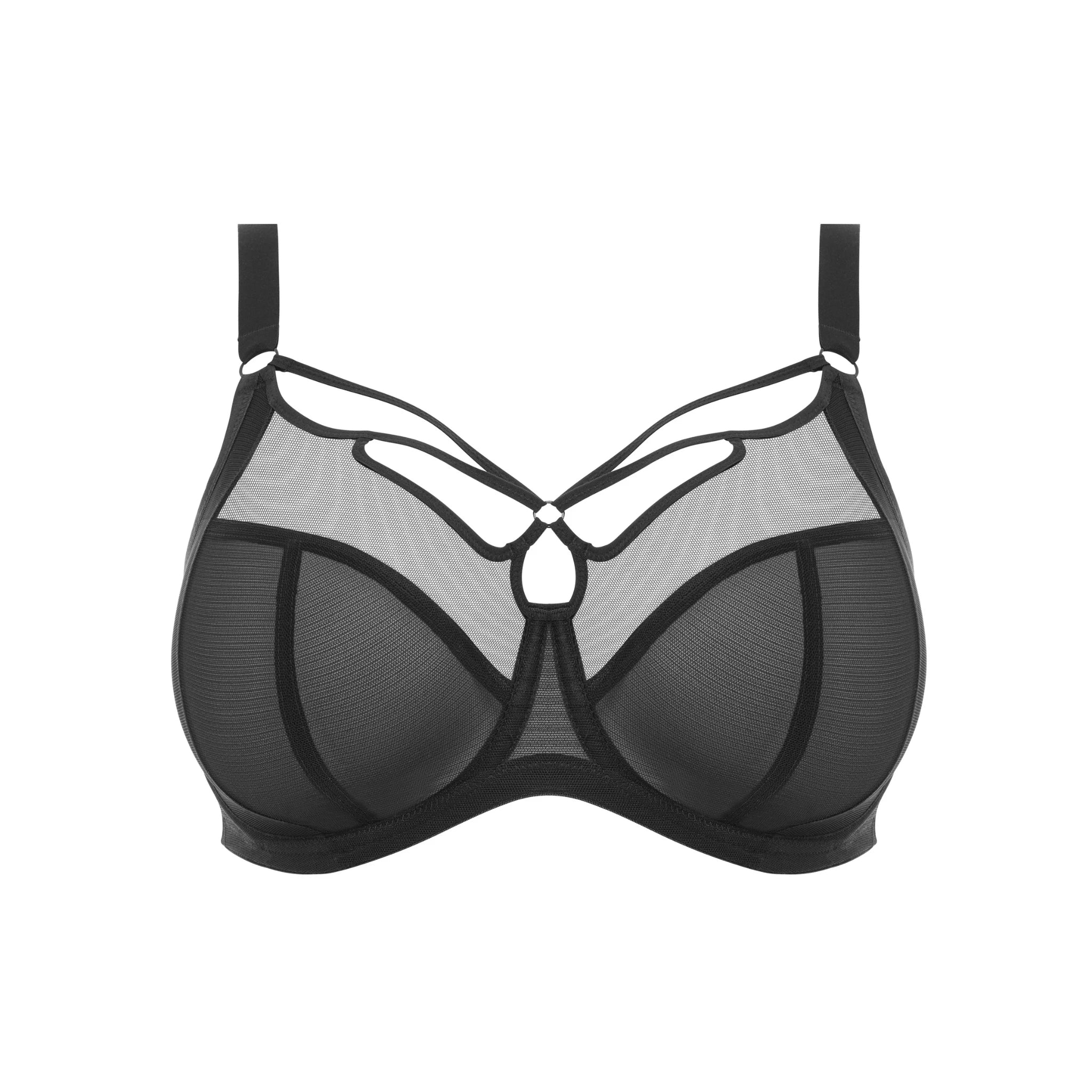 Elomi Sachi Plunge Bra in Black - Cut Out