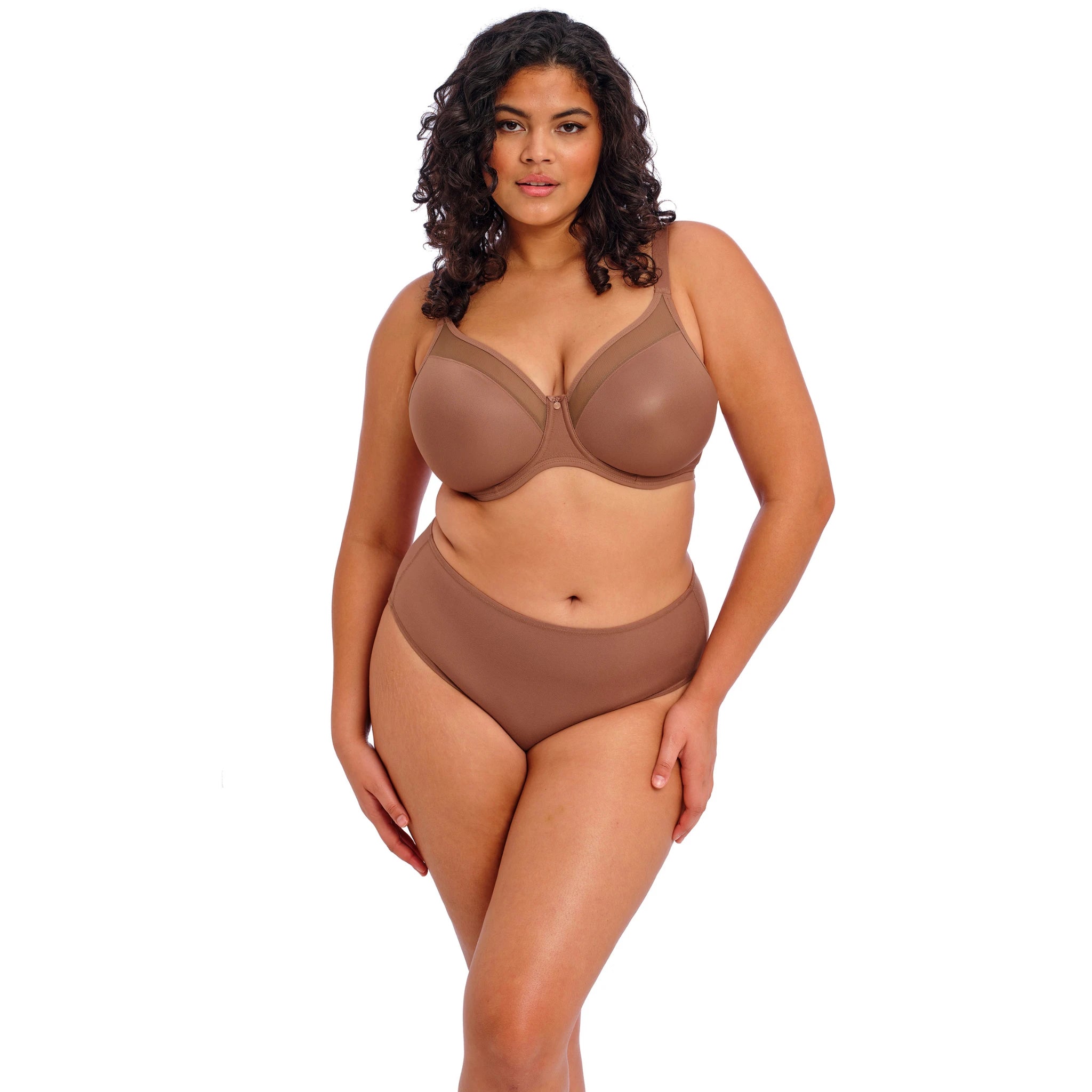 Elomi Smooth Moulded Bra in Clove - Front View