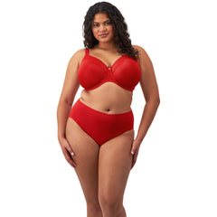 Elomi Smooth Moulded Bra in Haute Red - Styled View