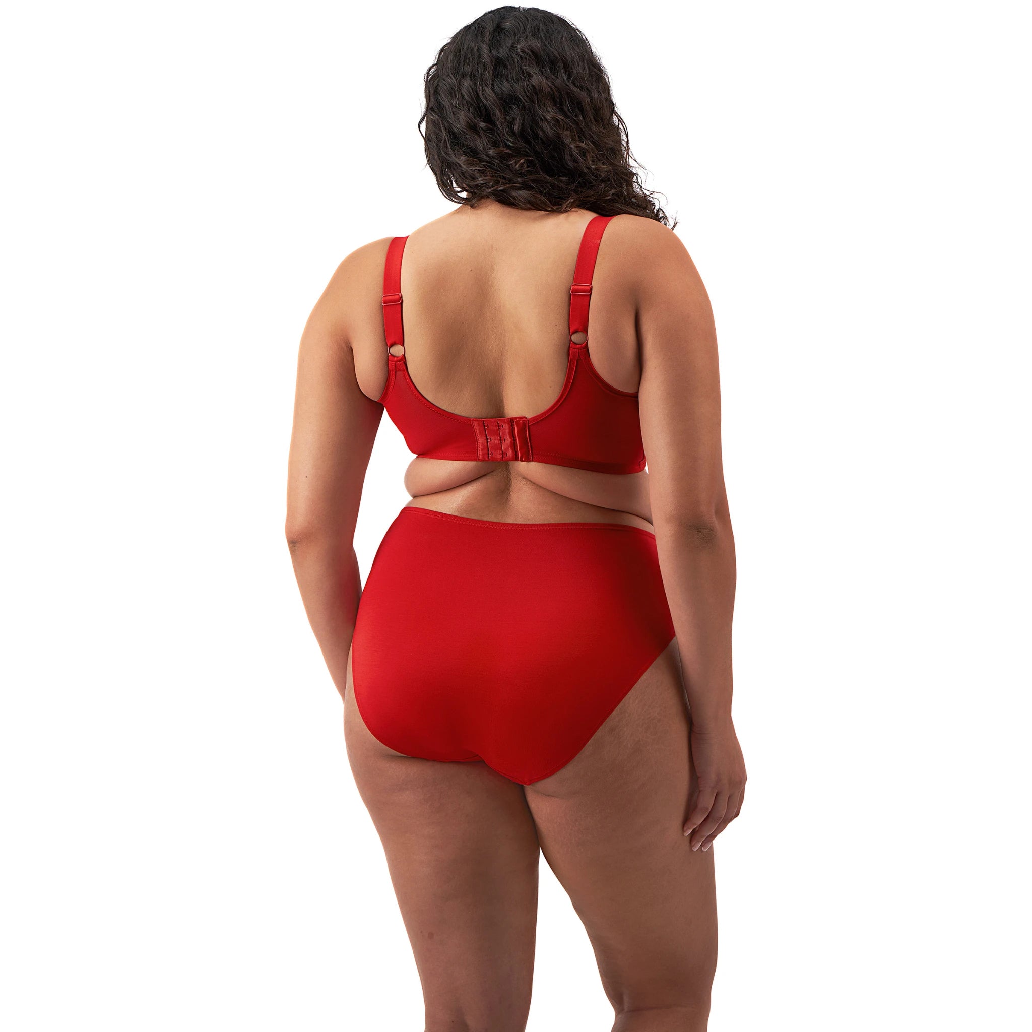 Elomi Smooth Moulded Bra in Haute Red - Back View