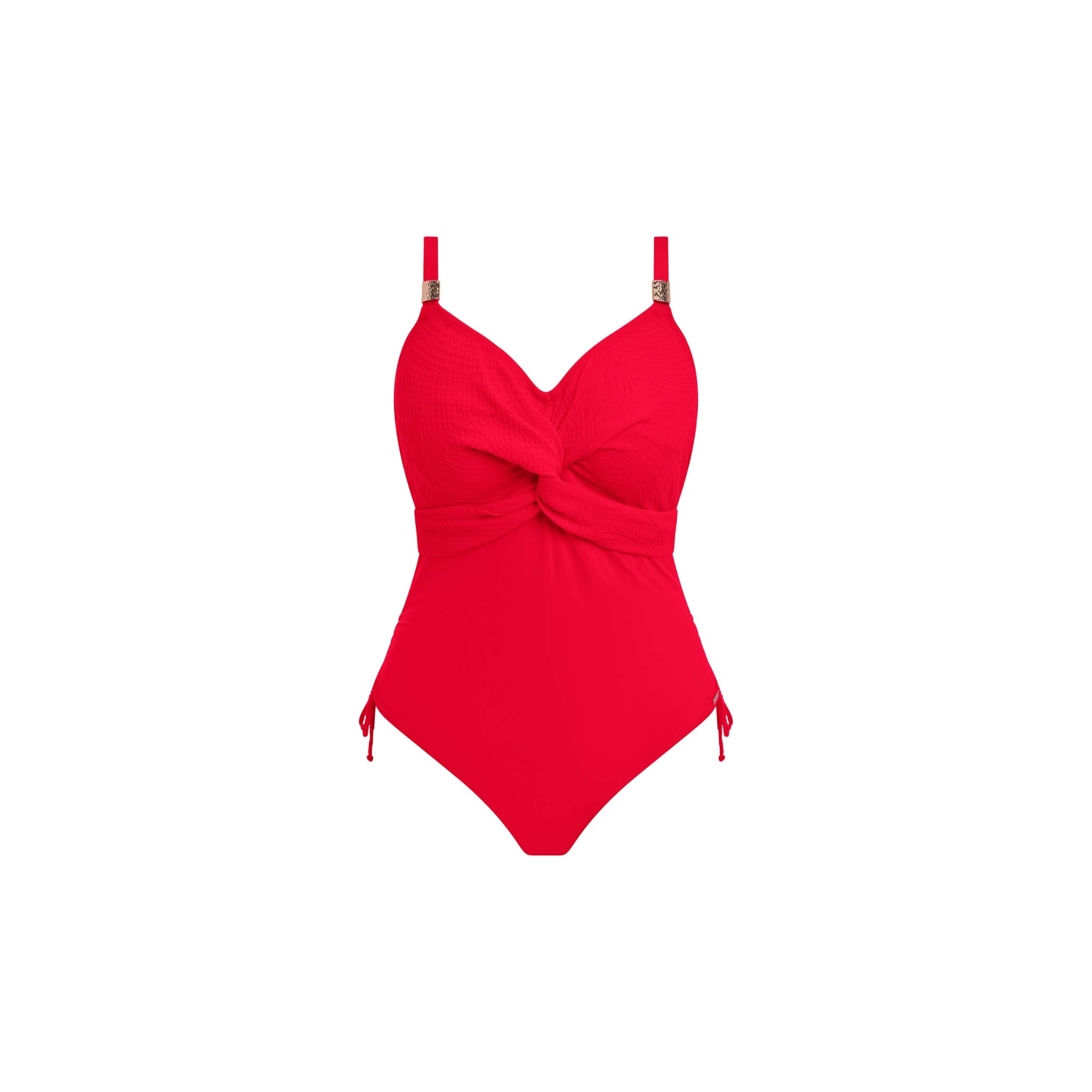Fantasie Ottawa Twist Front Swimsuit in Radiant Red - Cut Out