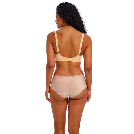 Freya Deco Underwire Moulded Plunge Bra in Nude - Back View