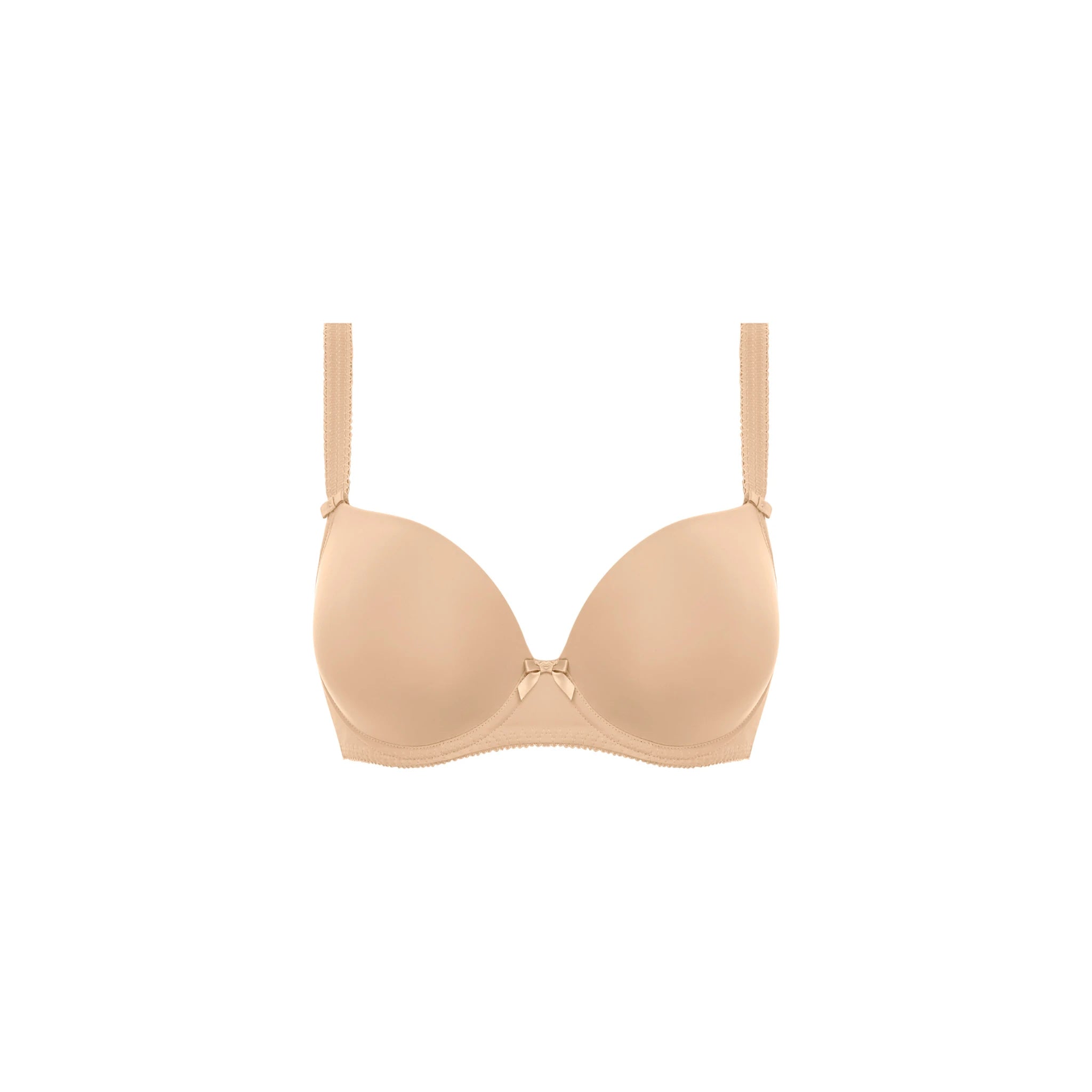 Freya Deco Underwire Moulded Plunge Bra in Nude - Cut Out
