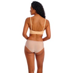 Freya Deco Molded Strapless Bra in Nude - Back View with Straps