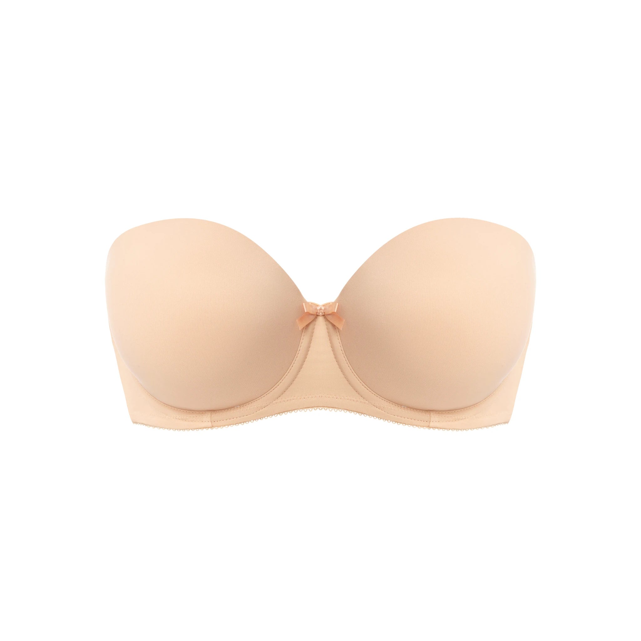 Freya Deco Molded Strapless Bra in Nude - Cut Out