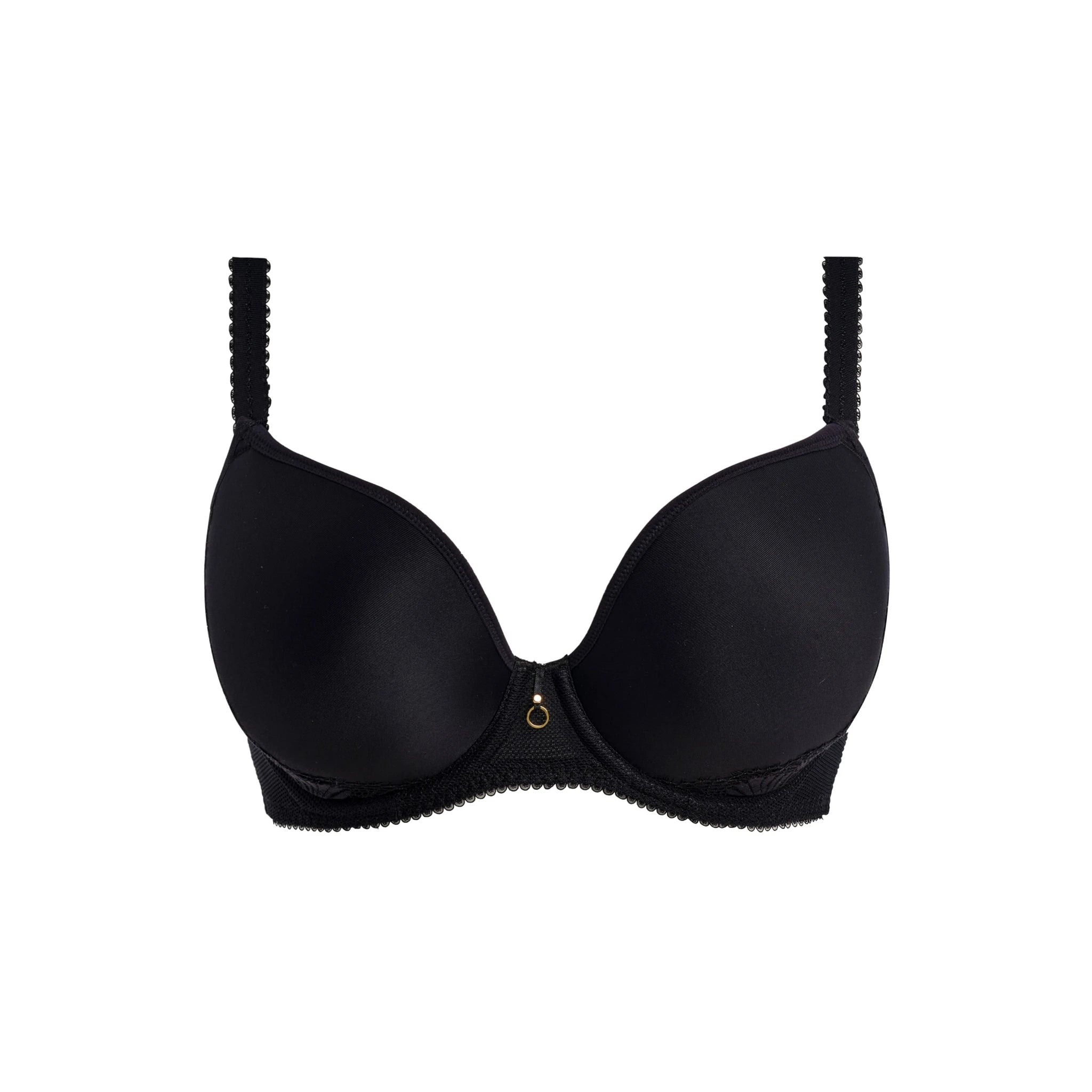 Freya Fascinate Molded Plunge Bra in Black - Cut Out
