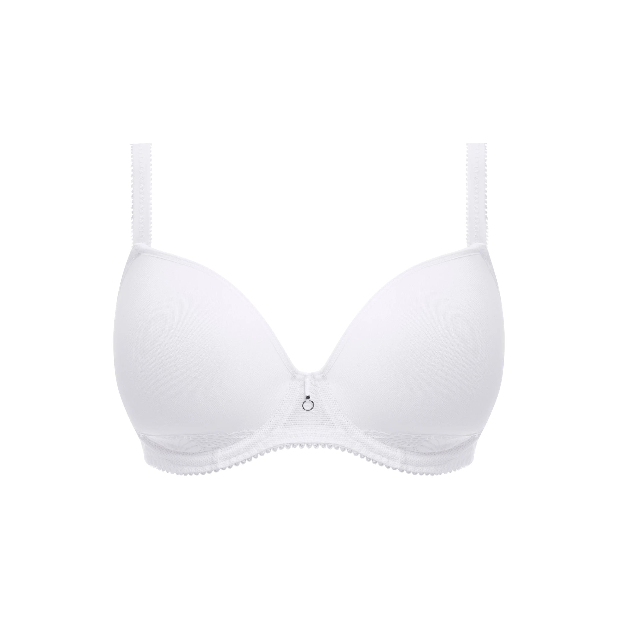 Freya Fascinate Molded Plunge Bra in White - Cut Out