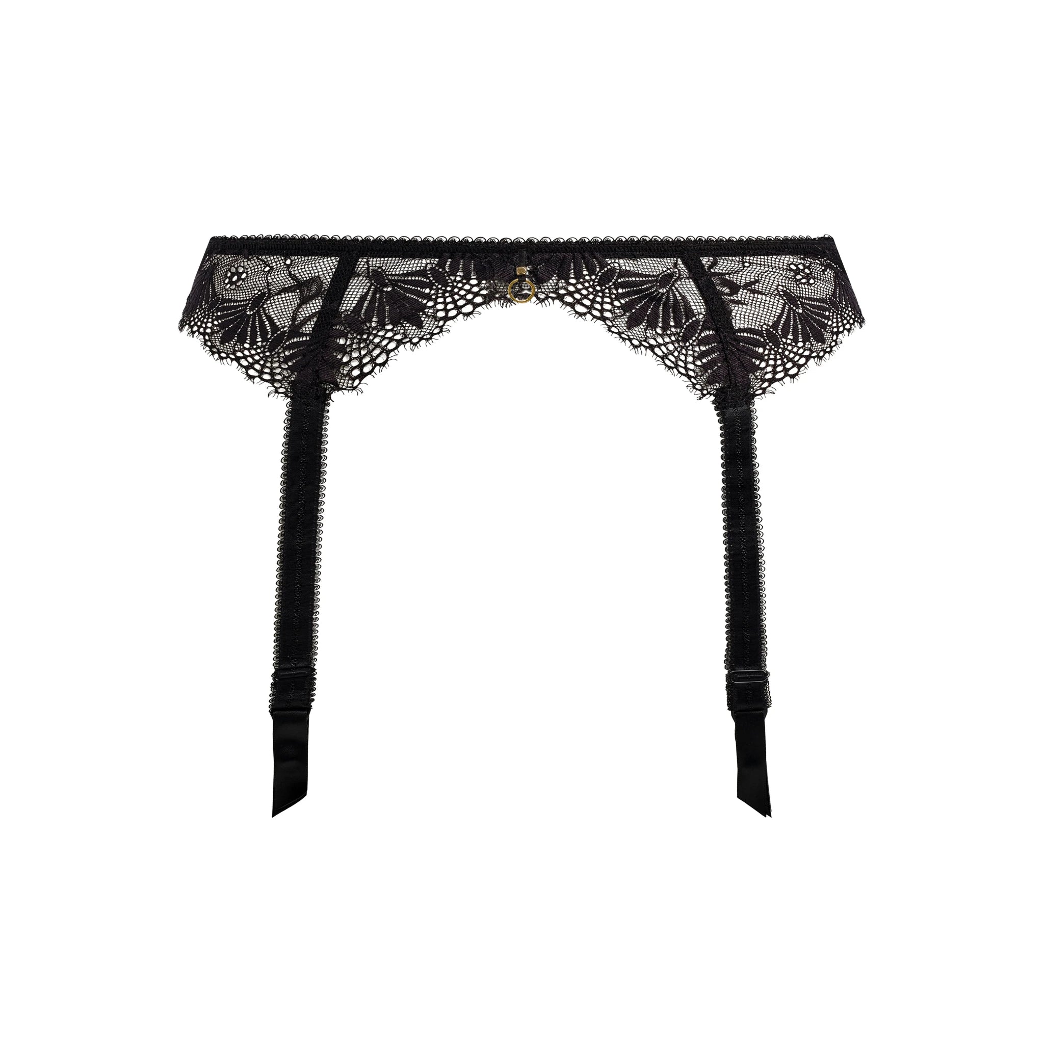 Freya Fascinate Suspender in Black - Cut Out