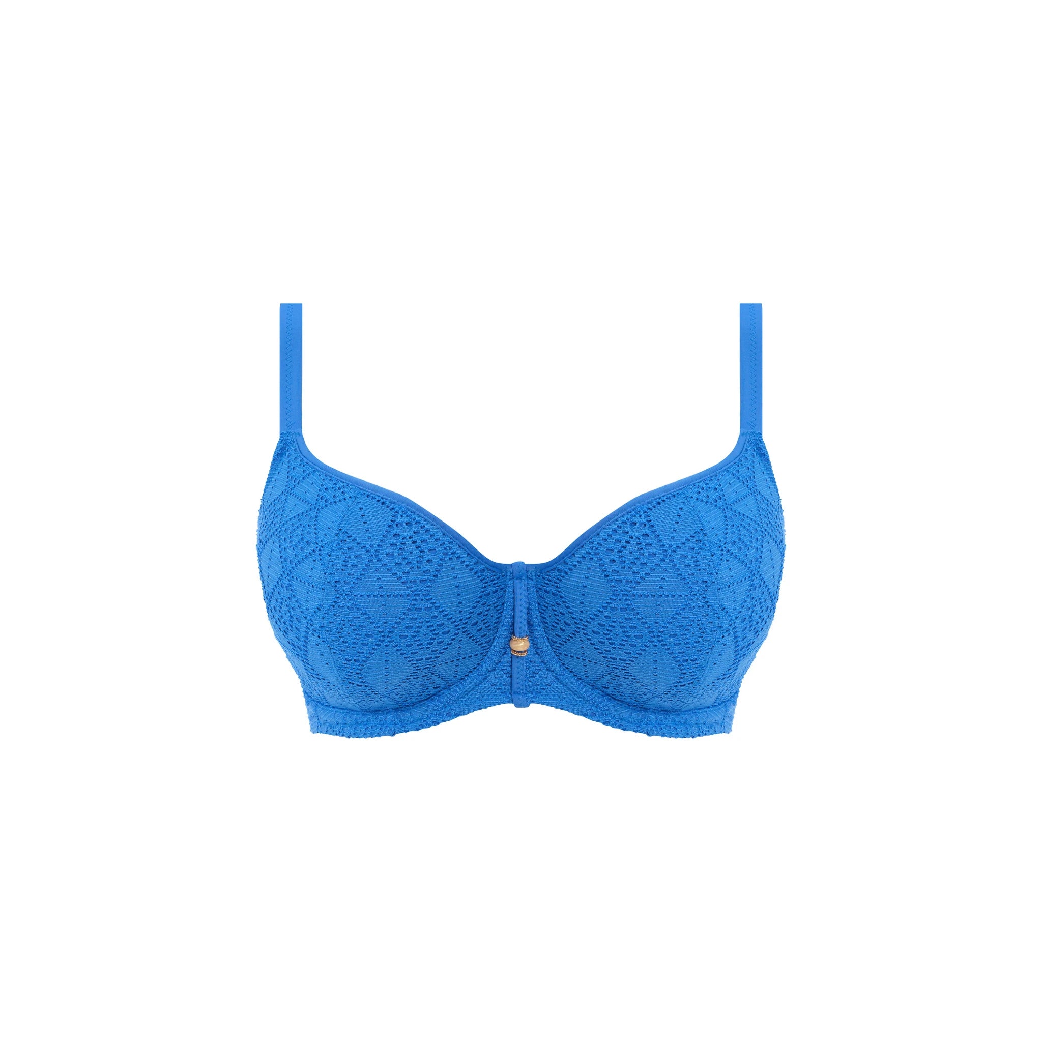 Freya Nomad Nights Underwire Sweetheart Padded Bikini Top in Atlantic - Cut Out