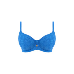 Freya Nomad Nights Underwire Sweetheart Padded Bikini Top in Atlantic - Cut Out