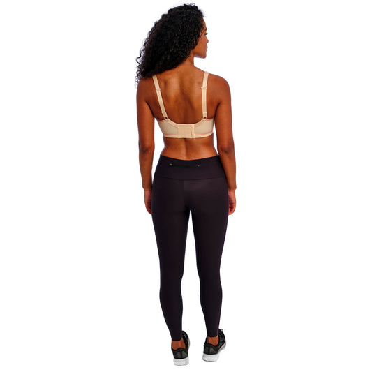 Freya Sonic Moulded Spacer Sports Bra in Nude - Back View