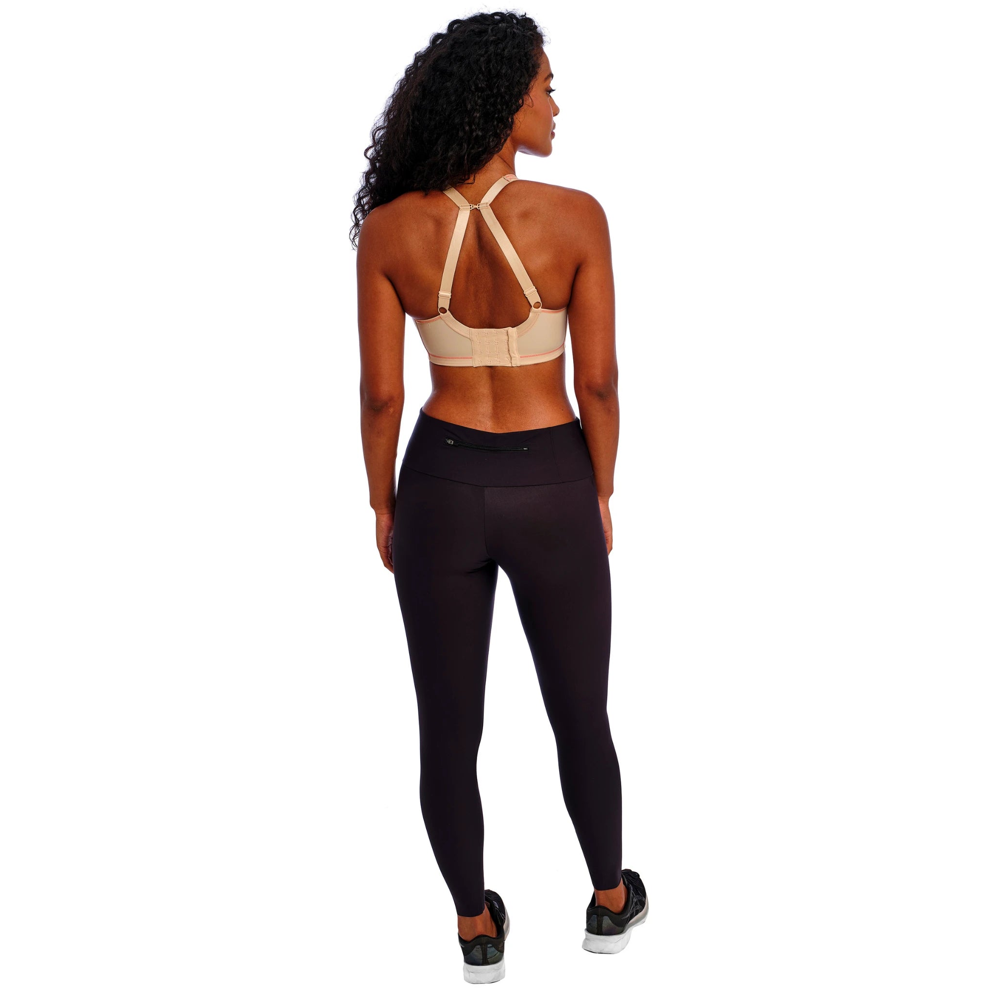Freya Sonic Moulded Spacer Sports Bra in Nude - Racer Back