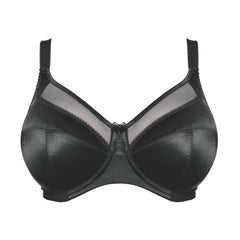 Goddess Keira Banded Bra in Black - Cut Out