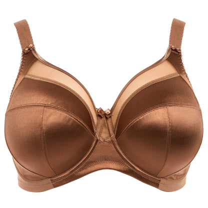 Goddess Keira Banded Bra in Cinnamon - Cut Out