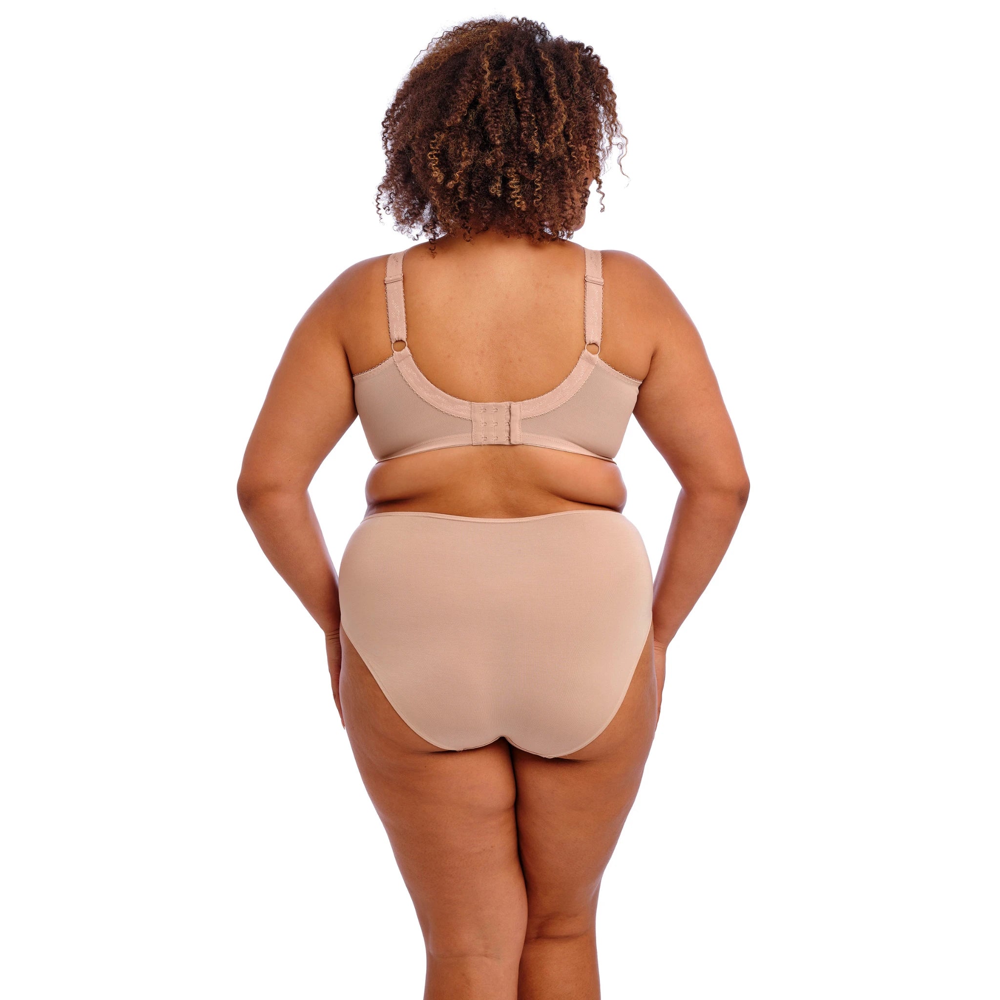 Goddess Keira Banded Bra in Fawn - Back View