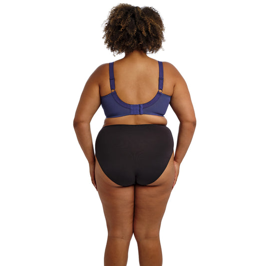 Goddess Keira Banded Bra in Ink - Back View