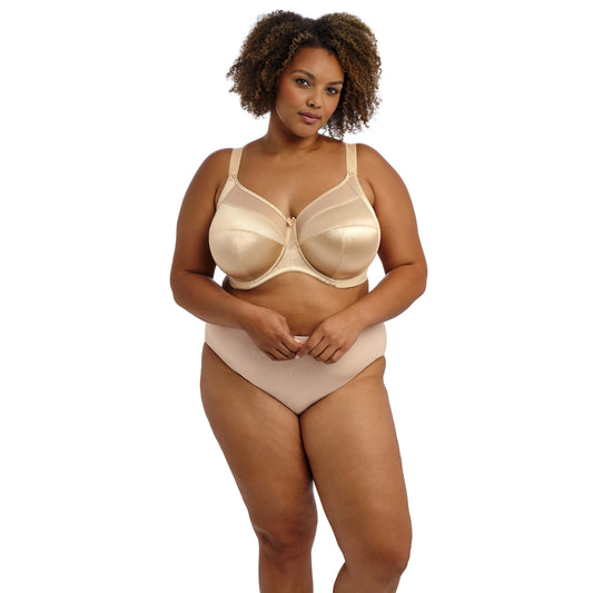 Goddess Keira Banded Bra in Nude - Front View