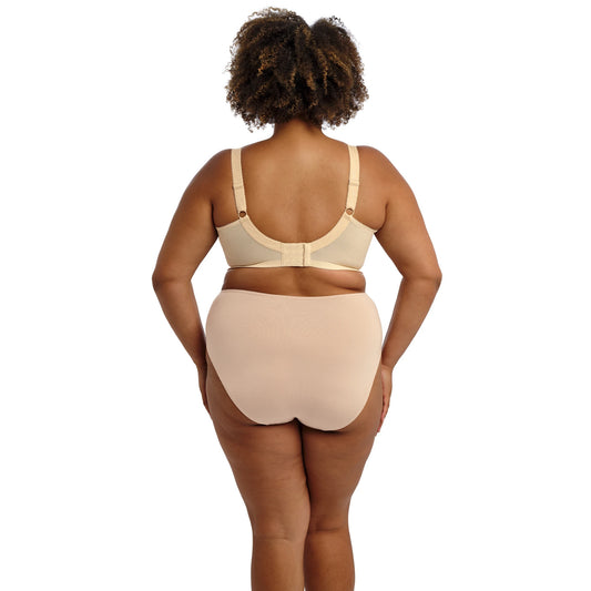 Goddess Keira Banded Bra in Nude - Back View