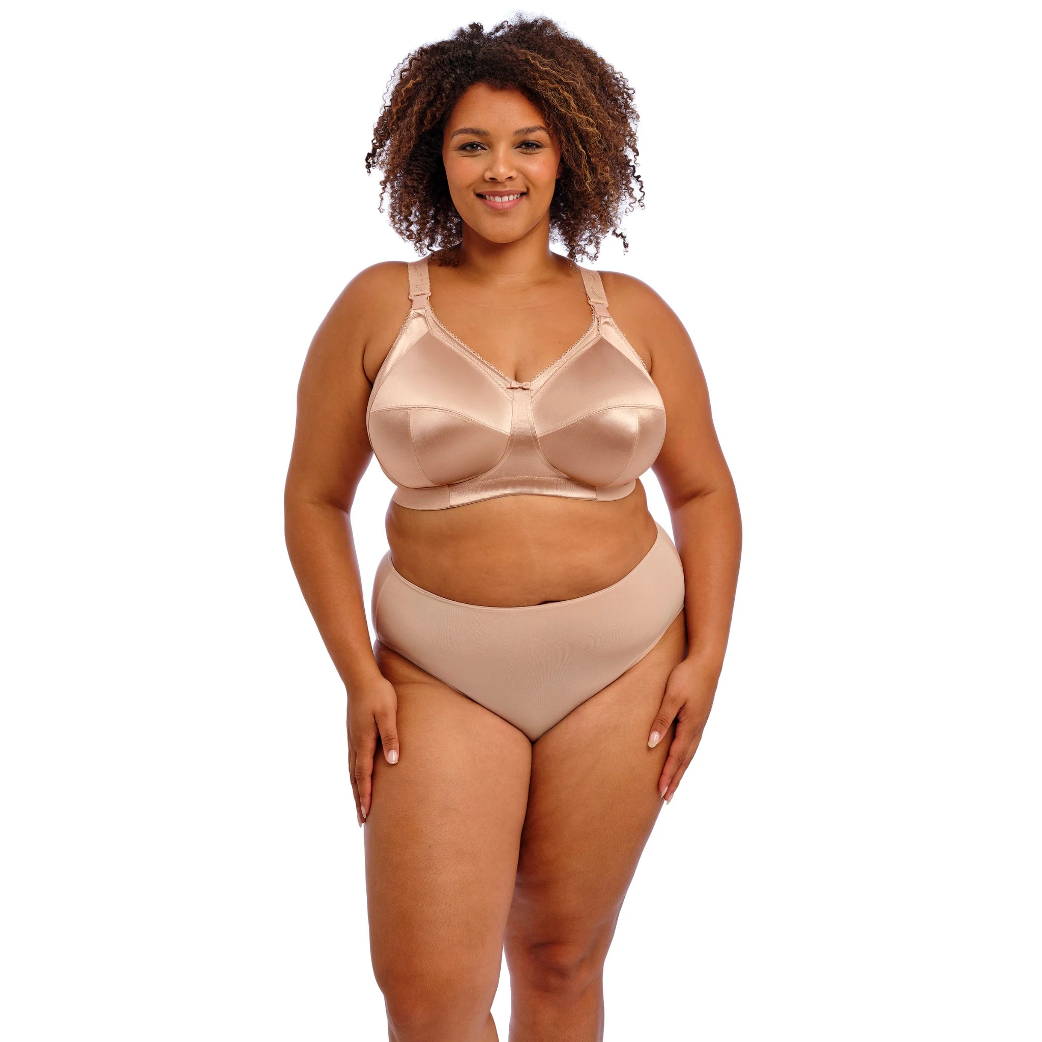 Goddess Keira Nursing Bra in Nude - Front View