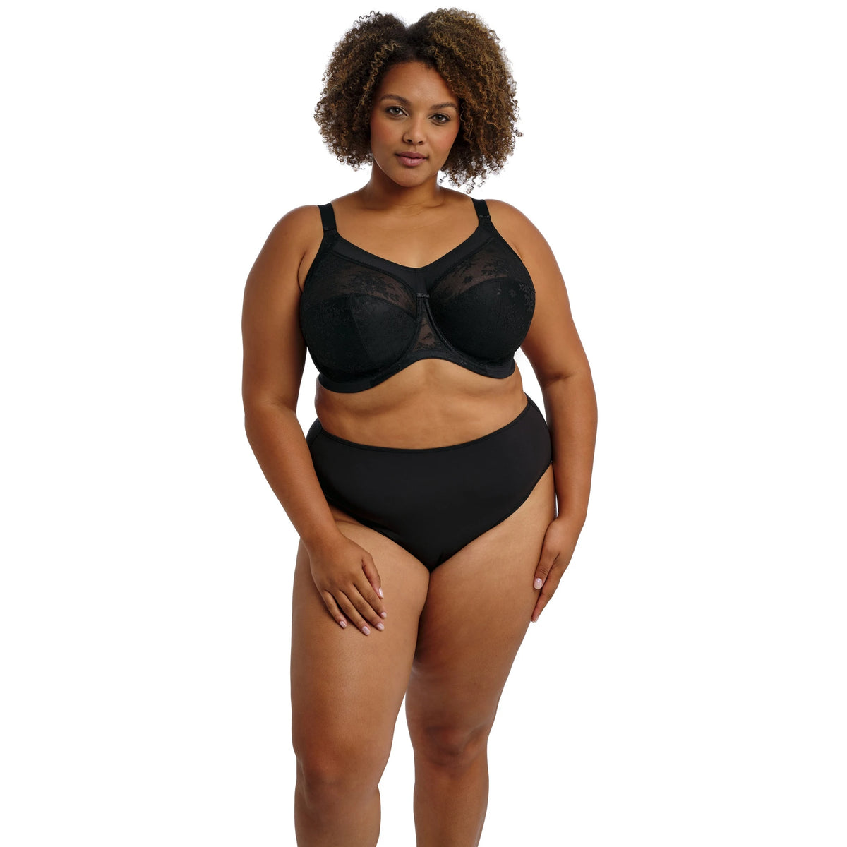 Goddess Verity Full Cup Bra in Black - Front View