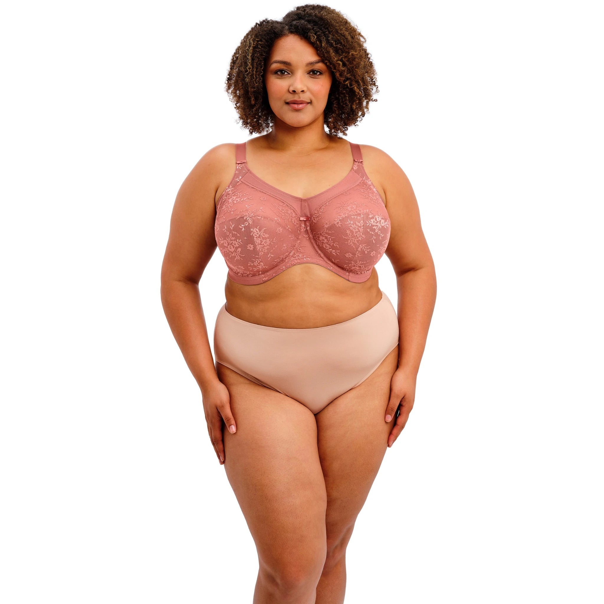 Goddess Verity Full Cup Bra in Rosewood - Front View