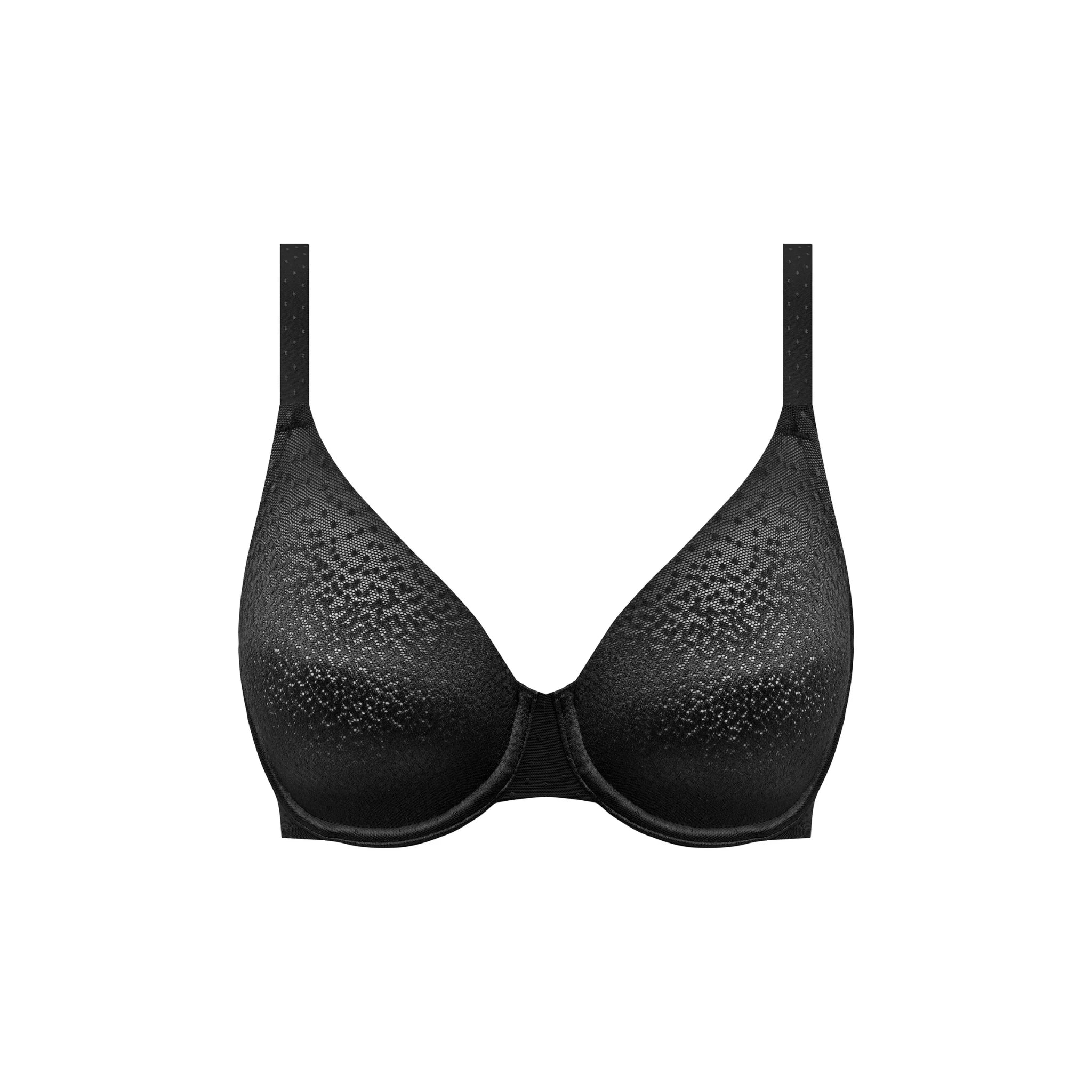 Wacoal Back Appeal Black Classic Underwire Bra in Black - Cut Out
