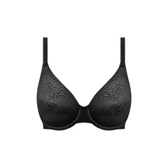 Wacoal Back Appeal Black Classic Underwire Bra in Black - Cut Out