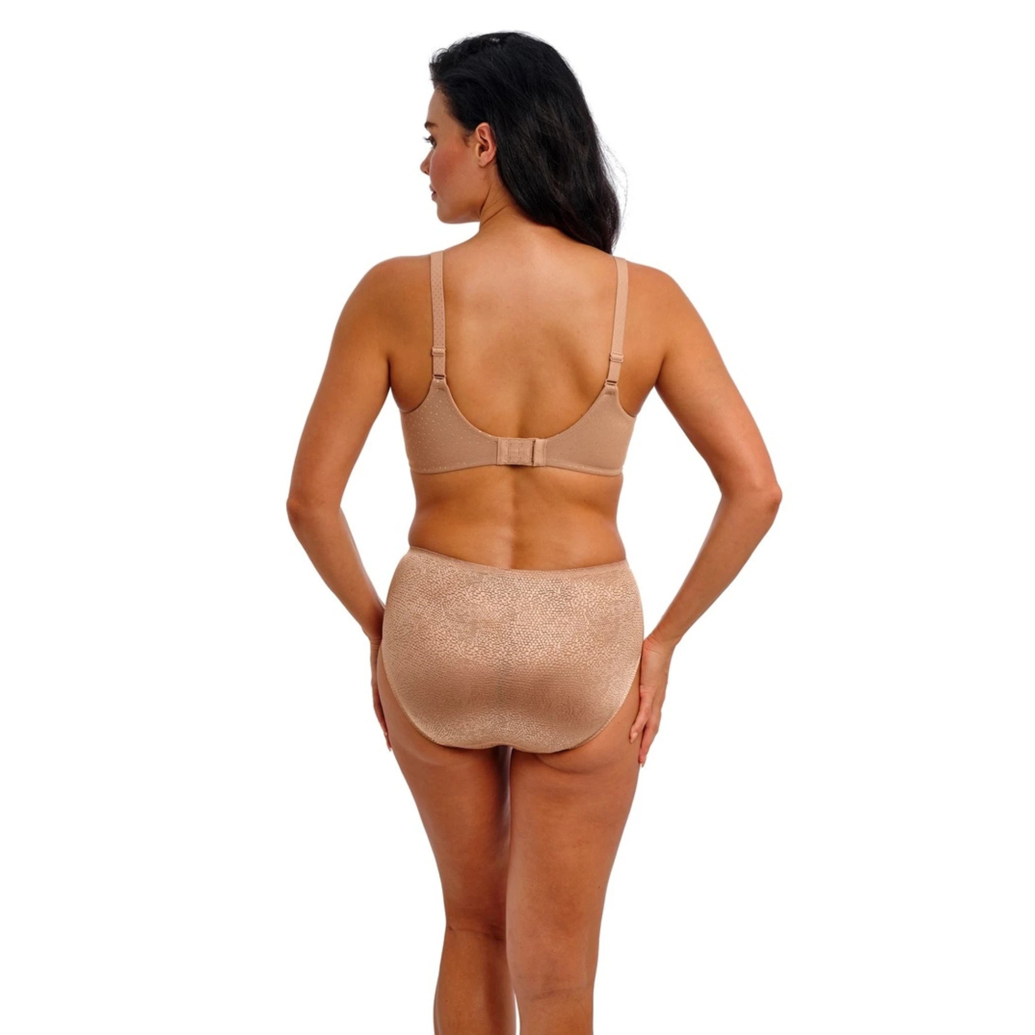 Wacoal Back Appeal Classic Underwire Bra in Praline - Back View