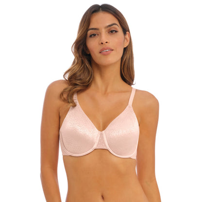 Wacoal Back Appeal Classic Underwire Bra in Rose Dust - Front View