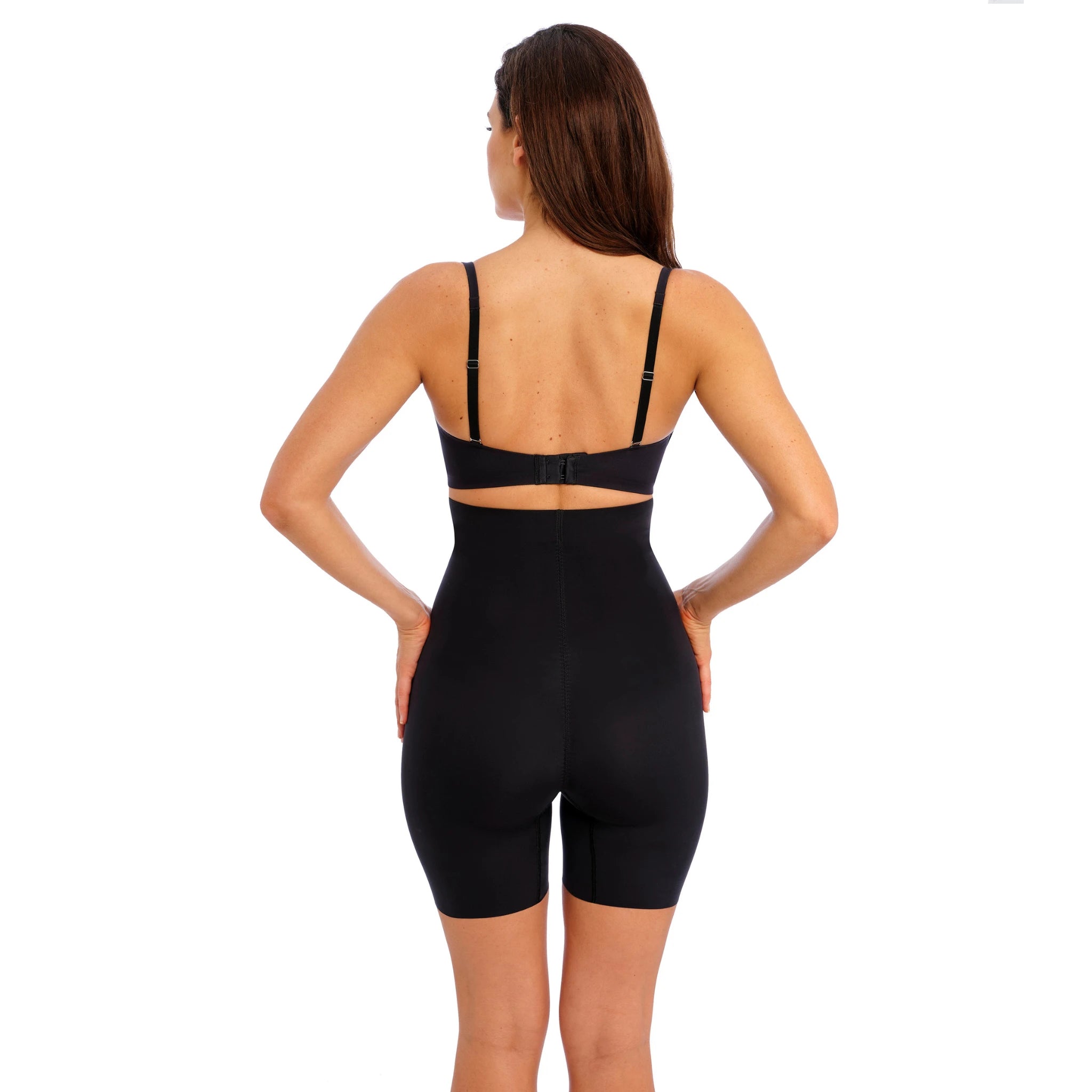 Wacoal Ines Secret High Waist Long Leg Shaper in Black - Back View