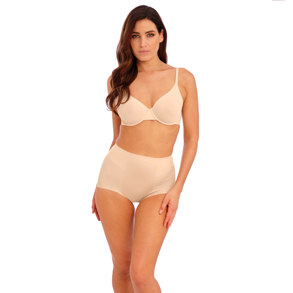 Wacoal Ines Secret Shaping Brief in Frappe - Front View