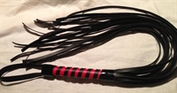 Picture of Sex and Mischief Red and Black Stripe Flogger