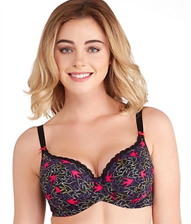 Picture of $40 off Evollove Fly Fly Away Swallow Print Sweetheart Bra